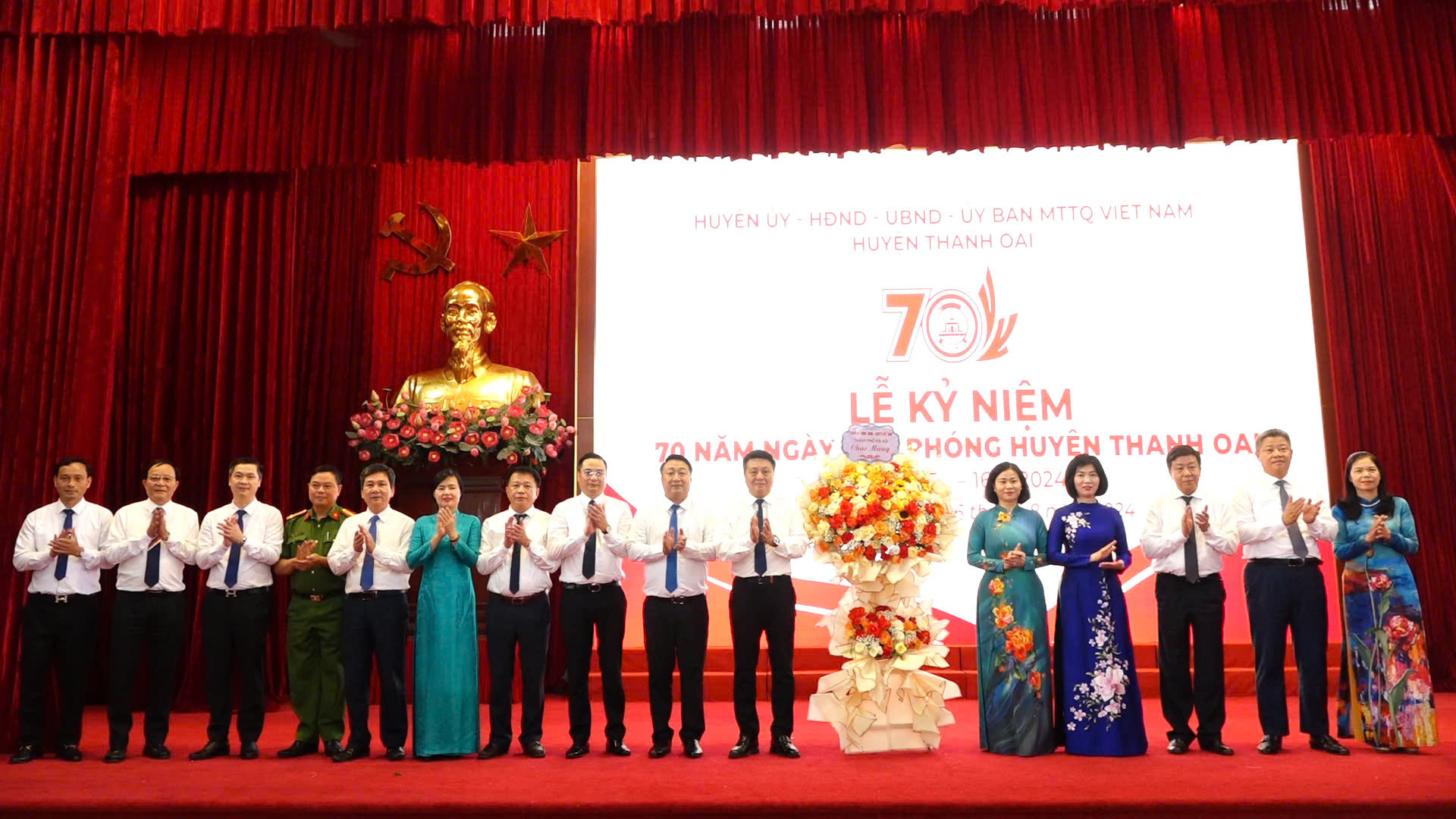 LỄ KỶ NIỆM 70 NĂM NGÀY GIẢI PHÓNG HUYỆN THANH OAI (16/8/1954-16/8/2024)